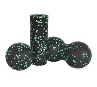 Set Massage Fascias, Mini Rouleau, Balle, Duo Balles, Set Balle de Massage en Mousse, Set de Rouleaux pour Automassage des Fascias, Accessoire Sport Fitness Yoga Pilates Relaxation Muscle