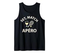 Set Match Apéro Humour Sportif drôle Tennis Original Débardeur