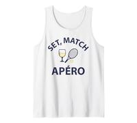 Set Match Apéro Humour Sportif drôle Tennis Original Débardeur