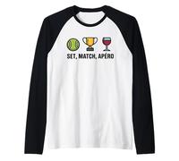 Set Match Apéro Humour Sportif drôle Tennis Original Manche Raglan