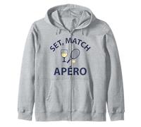 Set Match Apéro Humour Sportif drôle Tennis Original Sweat à Capuche