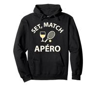 Set Match Apéro Humour Sportif drôle Tennis Original Sweat à Capuche
