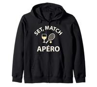 Set Match Apéro Humour Sportif drôle Tennis Original Sweat à Capuche
