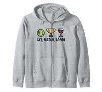 Set Match Apéro Humour Sportif drôle Tennis Original Sweat à Capuche