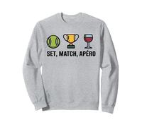 Set Match Apéro Humour Sportif drôle Tennis Original Sweatshirt