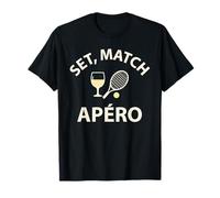 Set Match Apéro Humour Sportif drôle Tennis Original T-Shirt