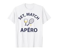Set Match Apéro Humour Sportif drôle Tennis Original T-Shirt
