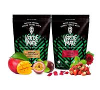 Set Maté aux fruits (2 x 500 g) 1 kg - Mangue, Maracuja, Fraise, Maté vert du Brésil, goût doux, caféine naturelle