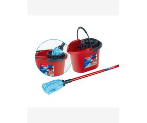 Set ménage seau et balais à franges multicolore TU