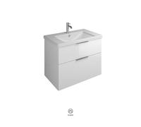 Set Meuble Salle De Bain Burgbad Eqio Smart Lavabo 1 trou, Meuble 2 tiroirs 830x645mm Personnalisable Laqué SEYQ083-PN648