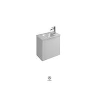 Set Meuble Salle De Bain Burgbad Eqio Smart Lave-Mains, Meuble 1 tiroir 520x495mm Personnalisable Laqué SFPH052-PN648