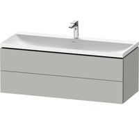 Set Meuble Salle De Bain Duravit Lavabo 1 trou, 2 tiroirs 1200mm Gris béton mat LC6953O07070000