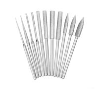 Set Meules Émeri 3mm Dureté Haute pour Métal | Particules émeri durables, résistance pour usure, pour idéal travail détaillé, métal verre fibre