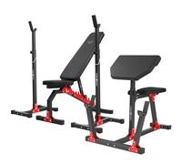 Set MH9 | Banc de musculation, banc Scott, support de poids réglable en hauteur