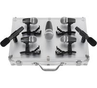 Set Microphones Dynamique Batterie Micro Drum Studio Enregistrement Coffre Clip