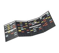 Set mini planning, (l)240 x (H)310 mm, en PVC, noir