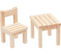 Set miniature « Table & chaise », env. 3 x 3 x 5,5 cm