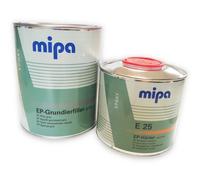 SET Mipa EP-GRUNDIERFILLER 2K hellgrau ca. RAL7032 + Mipa EP-Härter E25 1,5L