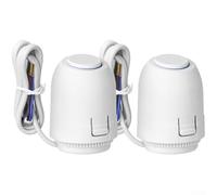 Set mit 2 Fußbodenheizungsstellantrieben 230V, stromlos geschlossenes Ventil mit M30x1.5-Anschluss für effiziente Wärmeverteilung und Wasserdurchflussregelung.