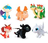 Set mit 6 Plüschfiguren 20 cm - Drachenzähmen leicht gemacht