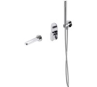 Set mitigeur bain-douche Cersanit Crea S951-305, ensemble de douche Cersanit Inverto S951-708, S951-556