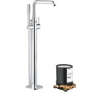 Set mitigeur bain-douche Grohe Essence 23491001, élément de montage au sol Grohe 45984001