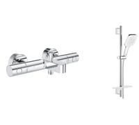 Set mitigeur bain-douche Grohe Grohtherm 800 Cosmopolitan 34766000, ensemble de douche Grohe Vitalio SmartActive 26596000
