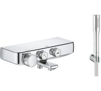 Set mitigeur bain-douche Grohe Grohtherm SmartControl 34718000, ensemble de douche Grohe Euphoria 27369000