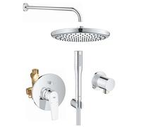 Set mitigeur bain-douche Grohe Start Flow 29117000, douche à effet de pluie Grohe Vitalio Start Shower System 26815000, 27369000, 27851000, 26963001
