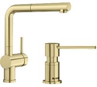 Set mitigeur de cuisine Blanco Linus-S 526684, distributeur de savon Blanco Lato 526699