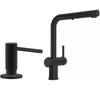 Set mitigeur de cuisine Franke Active 115.0669.769, distributeur de savon Franke Active SM 119.0547.906