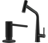 Set mitigeur de cuisine Franke Icon 115.0625.190, distributeur de savon Franke Active SM 119.0547.906