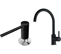 Set mitigeur de cuisine Franke Lina 115.0626.020, distributeur de savon Franke Comfort 119.0578.743