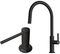 Set mitigeur de cuisine Franke Maris Slim J Pull-Out 115.0728.389, distributeur de savon Franke Comfort 112.0753.277