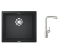 Set mitigeur de cuisine Grohe Essence 30270DC0, évier en granit Grohe K700 31653AP0
