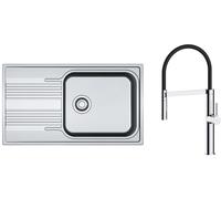 Set mitigeur de cuisine Oltens Borga 35207100, évier en acier inoxydable Franke Smart 101.0368.324