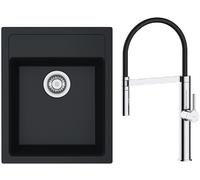 Set mitigeur de cuisine Oltens Borga 35207100, évier Tectonite Franke Sirius 114.0496.104