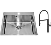 Set mitigeur de cuisine Oltens Borga 35207300, évier en acier inoxydable Genesis Concept 1124382