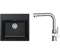 Set mitigeur de cuisine Oltens Myvat 35205100, évier Tectonite Franke Sirius 114.0205.049