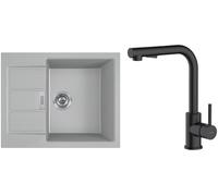 Set mitigeur de cuisine Oltens Myvat 35205300, évier Tectonite Franke Sirius 2.0 143.0618.668