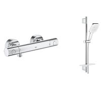Set mitigeur de douche Grohe Grohtherm 800 Cosmopolitan 34765000, ensemble de douche Grohe Vitalio SmartActive 26596000