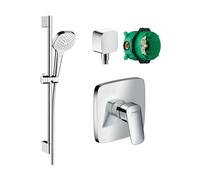 Set mitigeur de douche Hansgrohe Logis 71605000, ensemble de douche Hansgrohe Croma 26582400, 01800180, 26457000