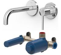 Set mitigeur de lavabo Tres Exclusive 26230021, élément encastré Tres 20830002