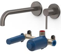 Set mitigeur de lavabo Tres Study 26230022GR, élément encastré Tres 20830002