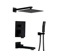 Set mixage à Double Fonction kit carré Piste carrée Douche Luxe mélangeur de Pluie combin