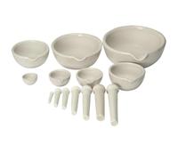 Set Mortier Et Pilon Ensemble de mortier et pilon en porcelaine, 1 pièce, for écraser broyer des espèces d'herbes ou d'autres substances douces, jolis outils for le laboratoire la pharmacie(100mm)