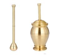Set Mortier Et Pilon Ensemble de pilon et mortier, broyeurs en cuivre pur for la cuisine, broyage du sel, poivre, muscade, cannelle, chocolat, pâte d'herbes, des grains riz(Kind 5)
