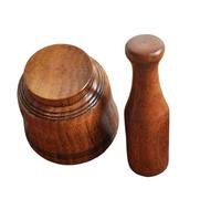 Set Mortier Et Pilon Ensemble de pilons à mortier en résine, bol broyage bois, cuisine domestique, broyeur manuel d'ail, gingembre et épices, ensemble