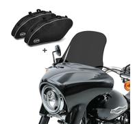 Set Moto Pare-brise L + Sacs intérieurs pour Harley Sport Glide 18-22 SL3