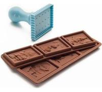 Ibili 793700 Kit Petit Choc Kids Emporte-Pièces + 6 Moules Plastique/Silicone